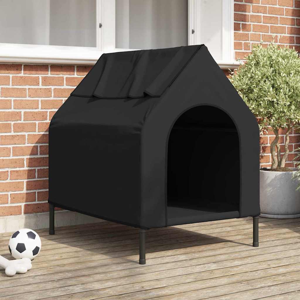 Schwarzes Haustierhaus aus Stahl – 90x65x83 cm