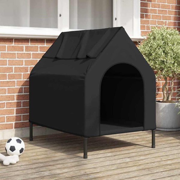 Schwarzes Haustierhaus aus Stahl – 90x65x83 cm