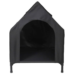 Schwarzes Haustierhaus aus Stahl – 90x65x83 cm