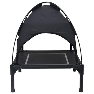 Schwarzes Hundebett Stahl 63x49,5x60cm