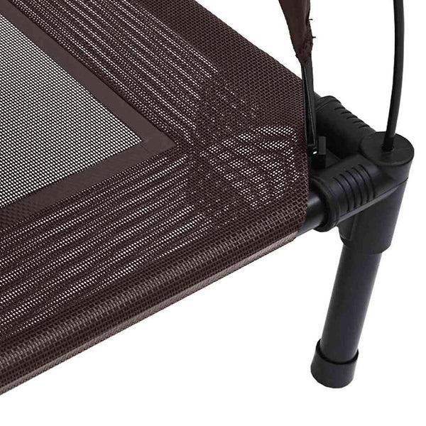 Hundebett Braun Stahl 63x49,5x60cm