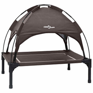 Braunes Hundebett Stahl 71x64x71cm