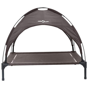 Hundebett Braun Stahl 90x81 cm