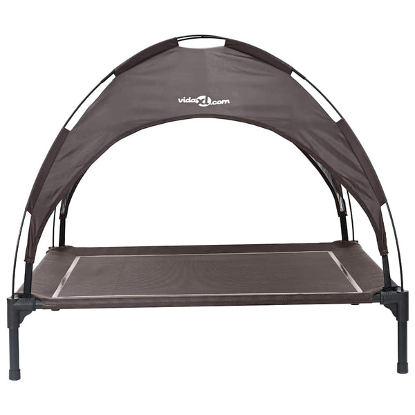Hundebett Braun Stahl 90x81 cm
