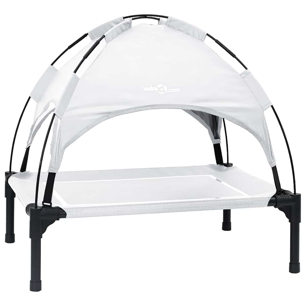 Hundebett Silber Grau Stahl