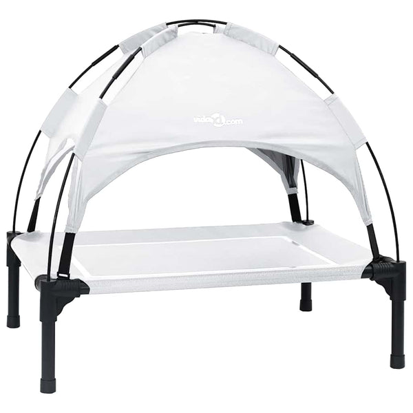 Hundebett Silber Grau Stahl