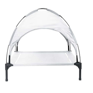 Hundebett Stahl Silber Grau 90x81cm