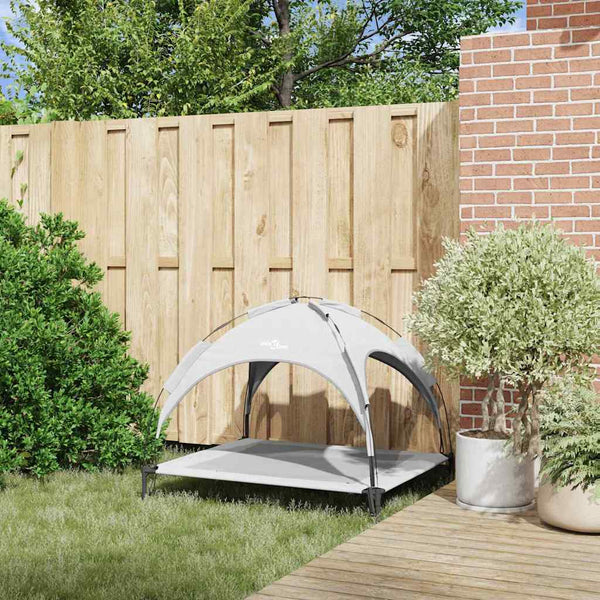 Hundebett Silber Grau Stahl