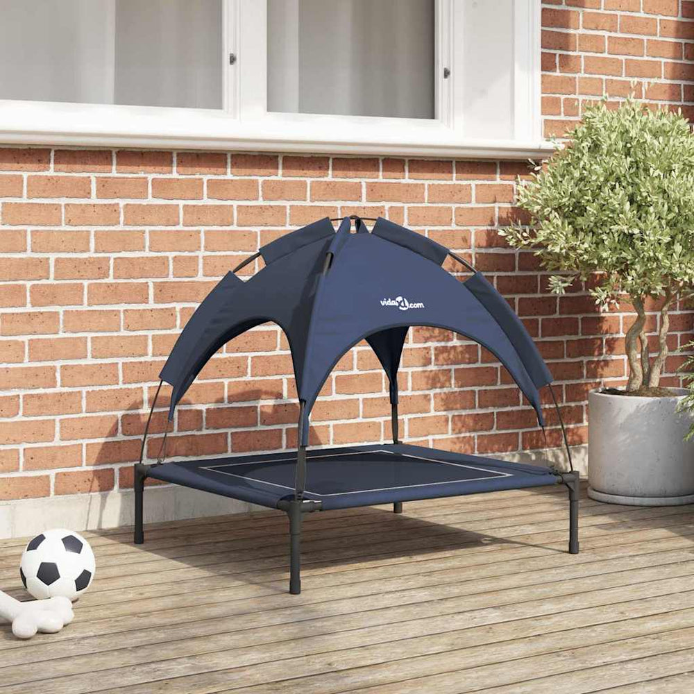 Marineblaues Hundebett Stahl 71x64x71cm