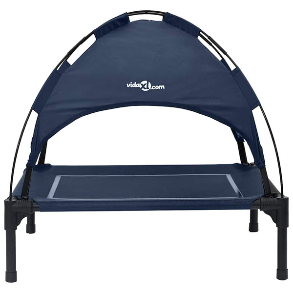 Marineblaues Hundebett Stahl 71x64x71cm