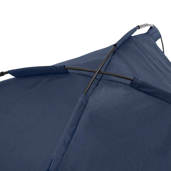 Marineblaues Hundebett aus Stahl, 90 cm