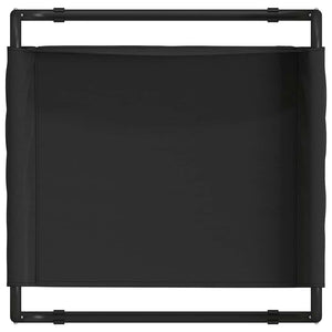 Schwarzes Hundebett 75x75 cm