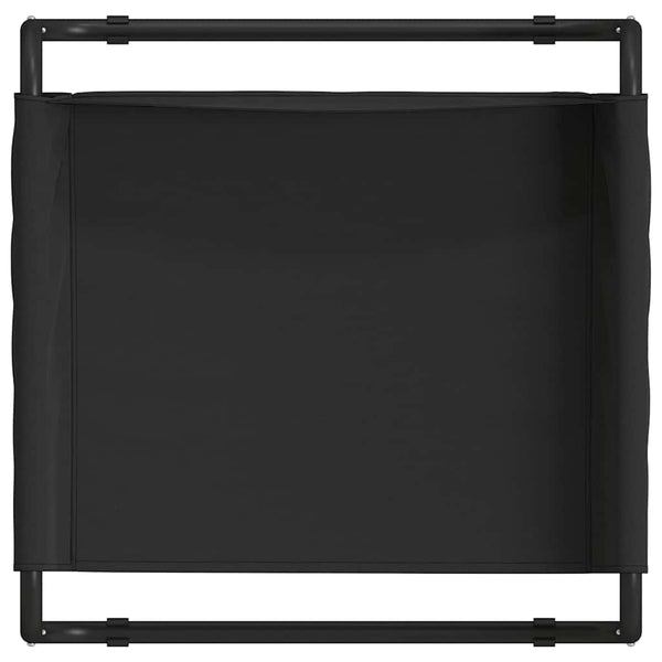 Schwarzes Hundebett 75x75 cm