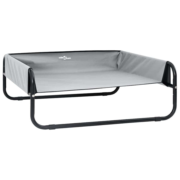 Hundebett Hellgrau Stahl 57x57 cm
