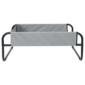 Hundebett Hellgrau Stahl 57x57 cm