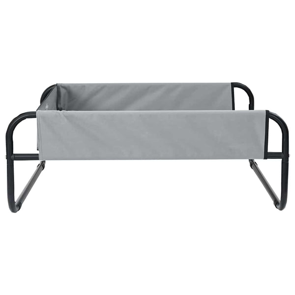 Hundebett Hellgrau Stahl 57x57 cm