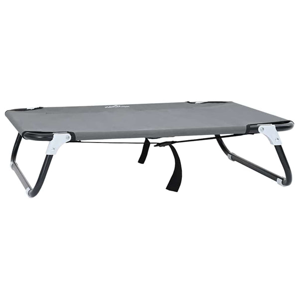 Hundebett Hellgrau Stahl 70x46 cm