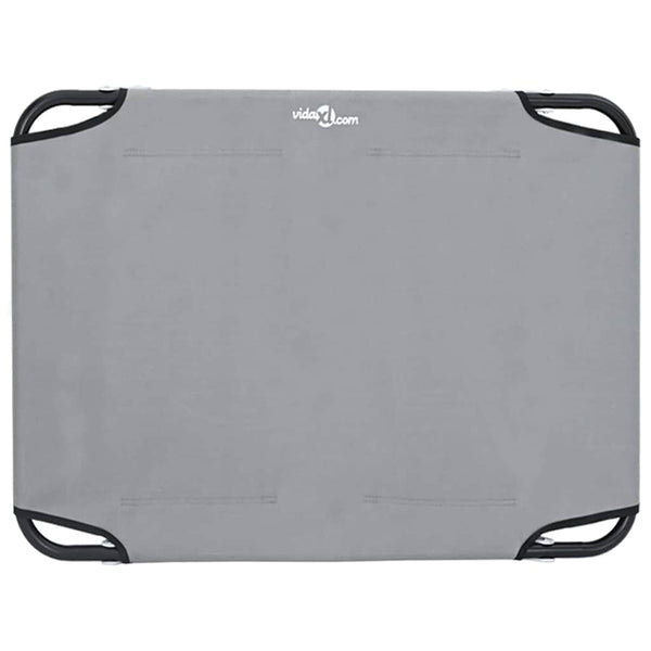 Hundebett Hellgrau Stahl 70x46 cm