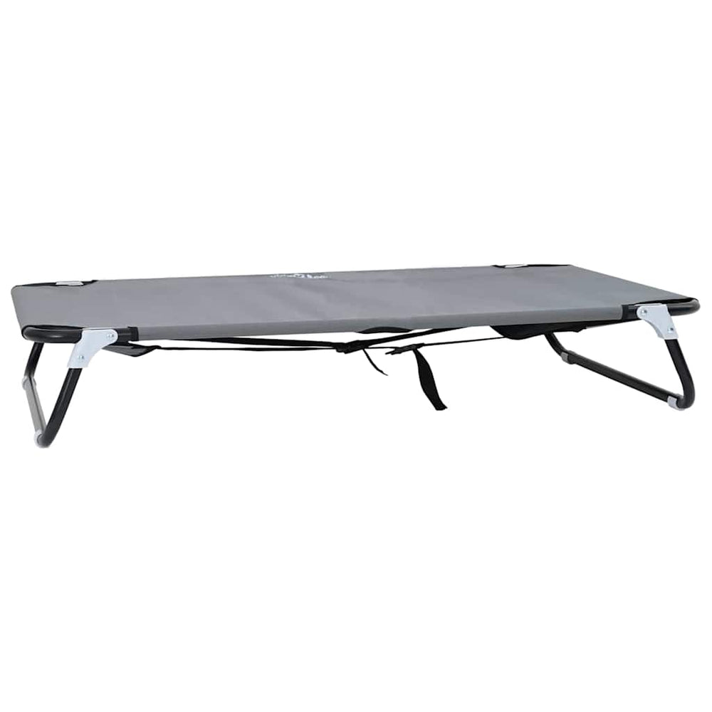 Hundebett Hellgrau Stahl 105x65 cm