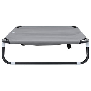 Hundebett Hellgrau Stahl 105x65 cm