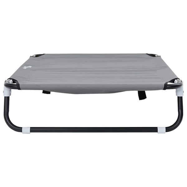 Hundebett Hellgrau Stahl 105x65 cm