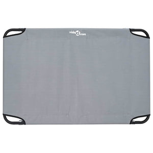Hundebett Hellgrau Stahl 105x65 cm