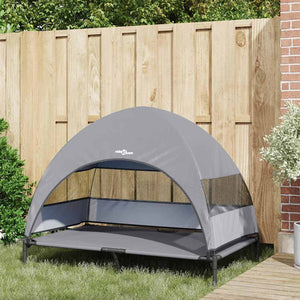 Erhöhtes Hundebett Hellgrau 127cm