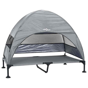 Erhöhtes Hundebett Hellgrau 127cm