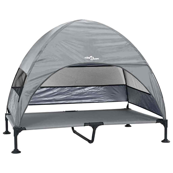 Erhöhtes Hundebett Hellgrau 127cm