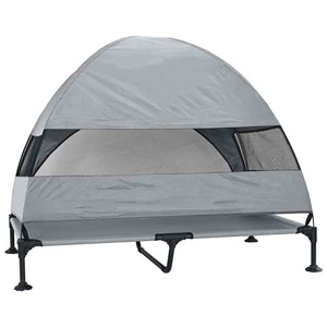 Erhöhtes Hundebett Hellgrau 127cm