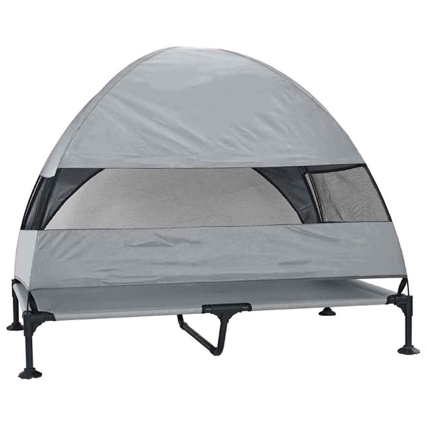 Erhöhtes Hundebett Hellgrau 127cm