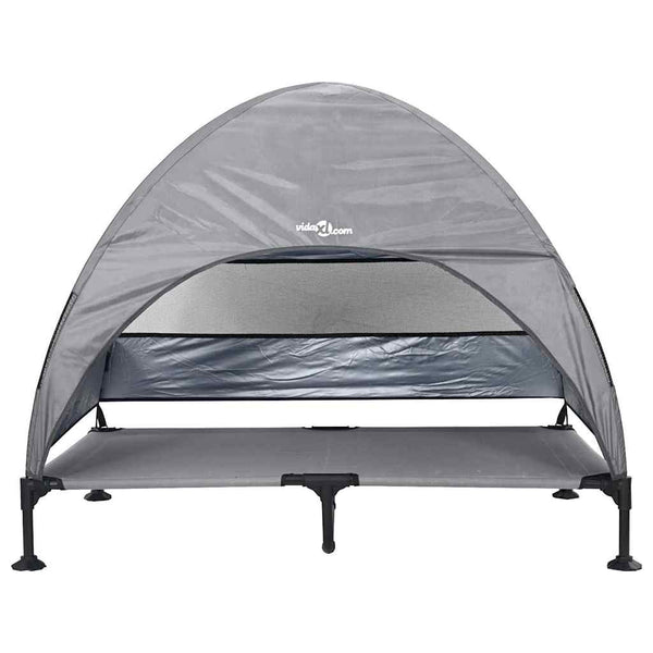 Erhöhtes Hundebett Hellgrau 127cm