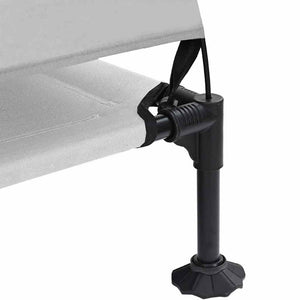 Erhöhtes Hundebett Silber Grau 127cm