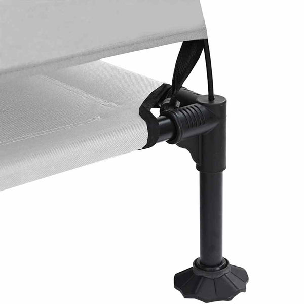 Erhöhtes Hundebett Silber Grau 127cm