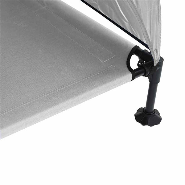 Erhöhtes Hundebett Silber Grau 127cm