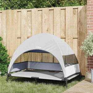 Erhöhtes Hundebett Silber Grau 127cm