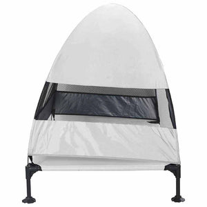 Erhöhtes Hundebett Silber Grau 127cm