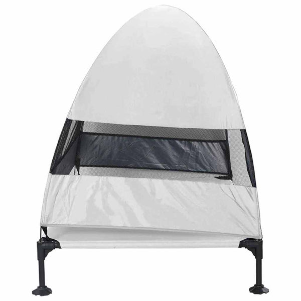 Erhöhtes Hundebett Silber Grau 127cm