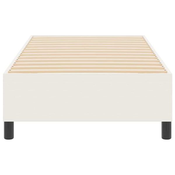 Plattformbettgestell Creme 80x200 cm Cordstoff