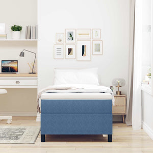 Blaues Plattformbettgestell 80x200 cm Cord