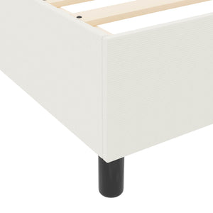Creme Plattformbett 90x200 cm Cordstoff
