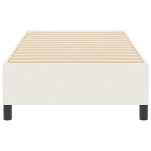 Creme Plattformbett 90x200 cm Cordstoff