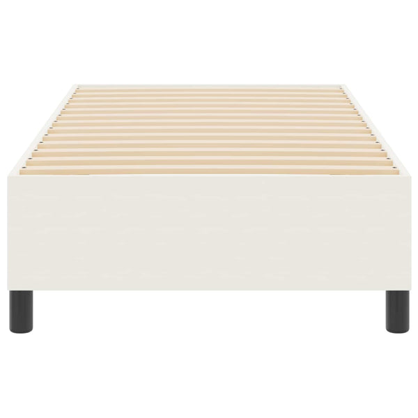 Creme Plattformbett 90x200 cm Cordstoff