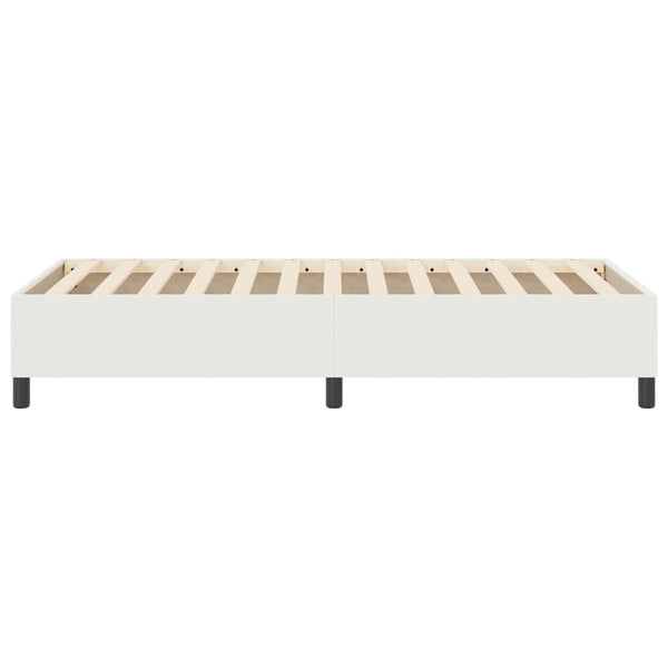 Creme Plattformbett 90x200 cm Cordstoff