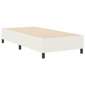 Plattformbettgestell Creme 100x200 cm Cordstoff