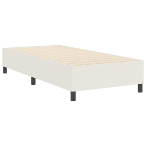 Plattformbettgestell Creme 100x200 cm Cordstoff