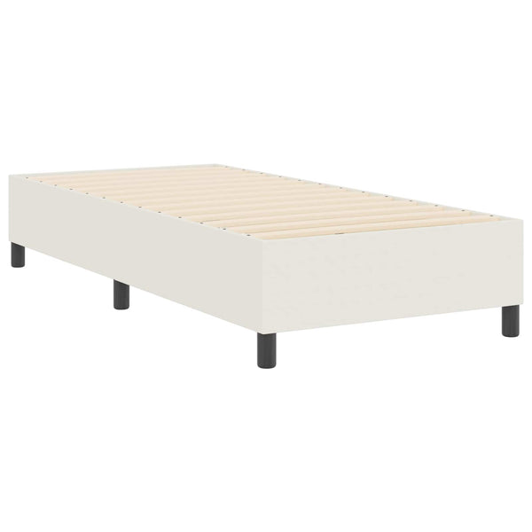 Plattformbettgestell Creme 100x200 cm Cordstoff