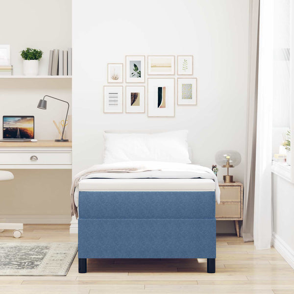 Bettgestell Blau 100x200 cm Cordstoff