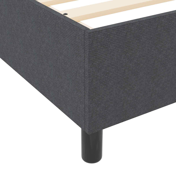 Plattformbettgestell Dunkelgrau Cord 120x190cm