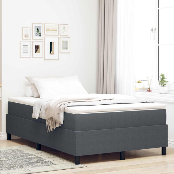 Plattformbettgestell Dunkelgrau Cord 120x190cm